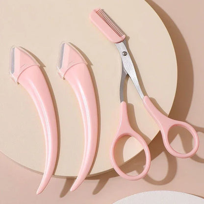 Eyebrow Trimming Razor & Brow Comb Set