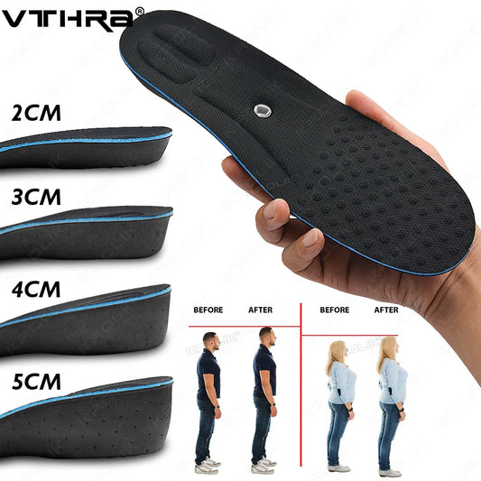 Invisible Height Increase Insoles with Arch Support