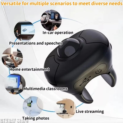 Wireless Finger Ring Trackball Mouse with Bluetooth & 2.4GHz