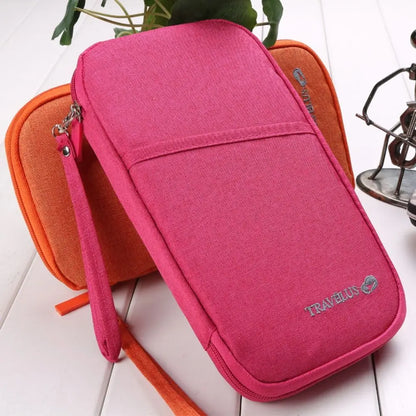 Family RFID Travel Passport Holder Bag