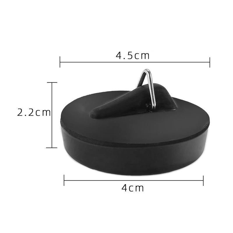 Universal Rubber Sink Drain Stopper with Chain