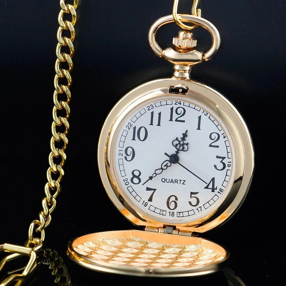 Quartz Pocket Watch To My Daughter I Love You Necklace