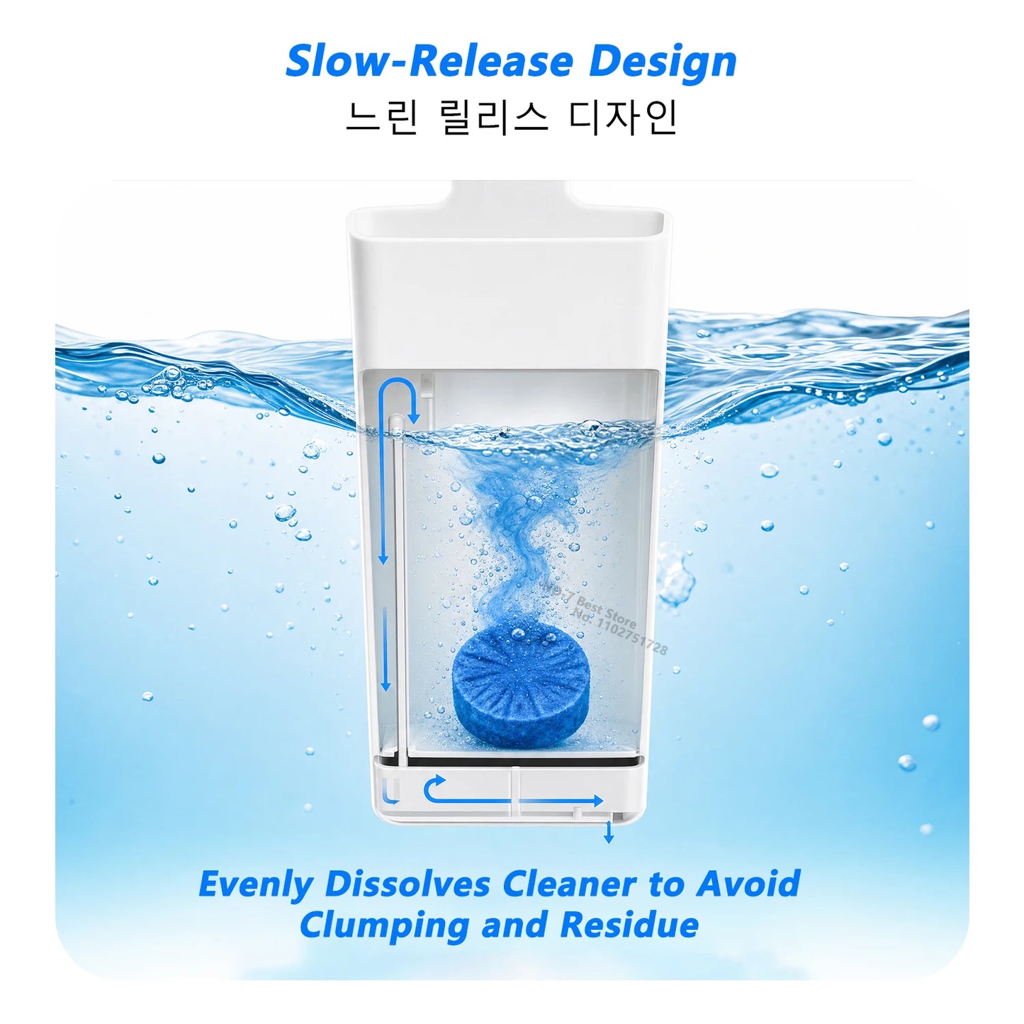 Toilet Tank Slow-Release Cleaner Dispenser