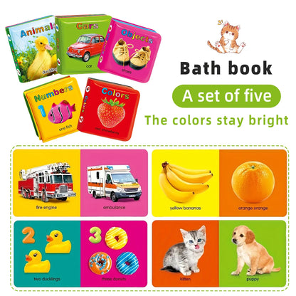 Baby Bath Book Waterproof English Toy