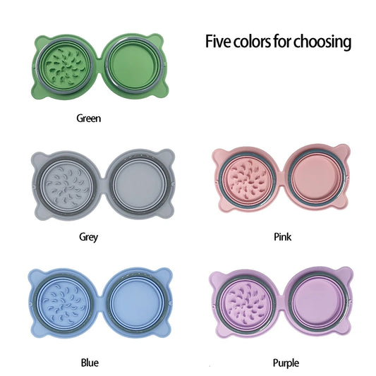 Foldable Silicone Pet Travel Bowl