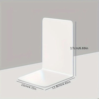 Clear Acrylic Bookends Set