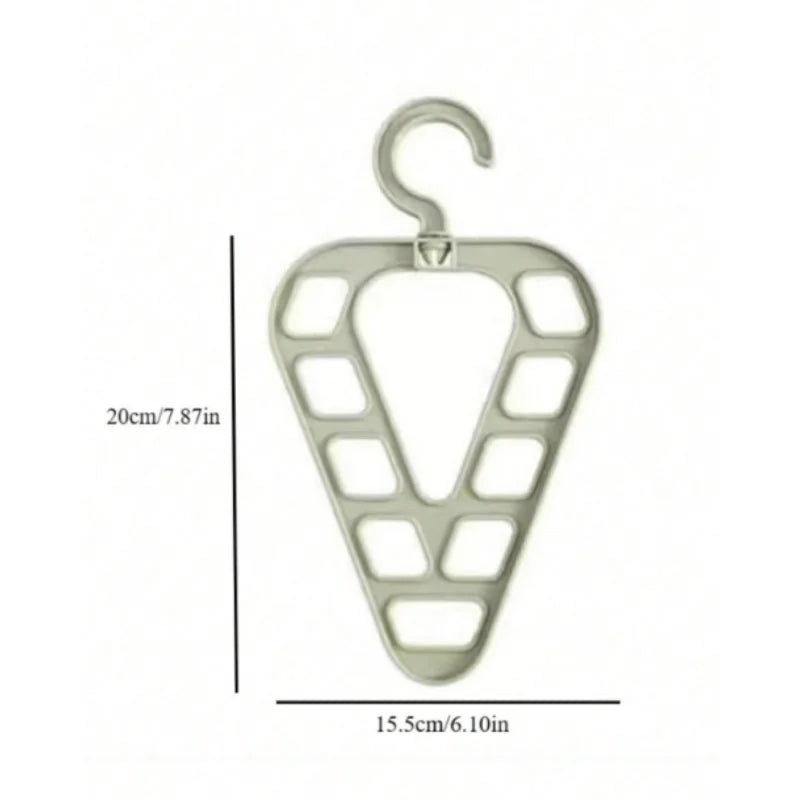 Triangle 9-Hole Rotating Clothes Hanger