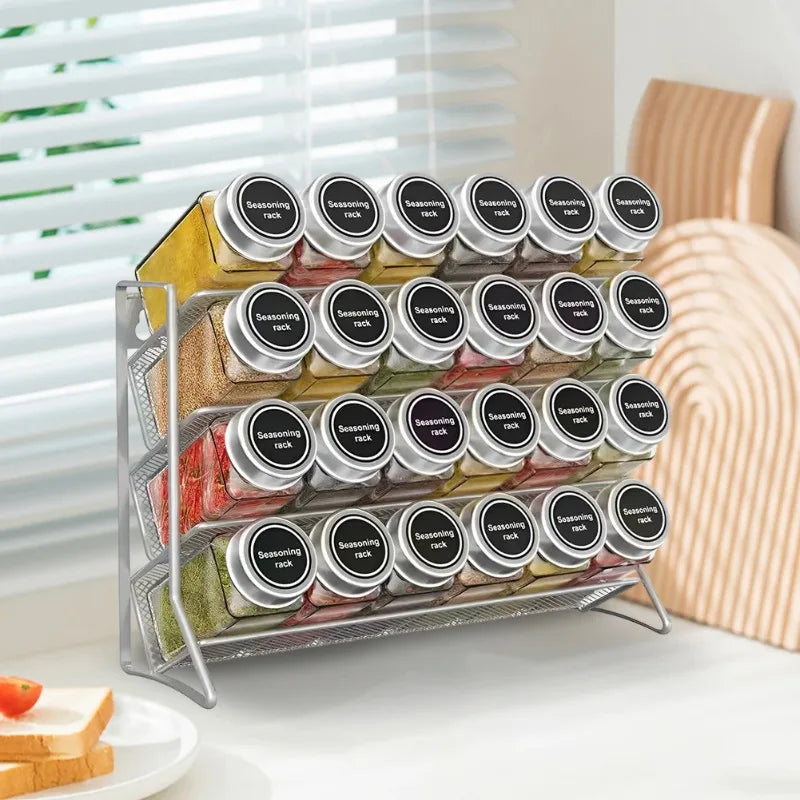 4-Tier Carbon Steel Spice Rack