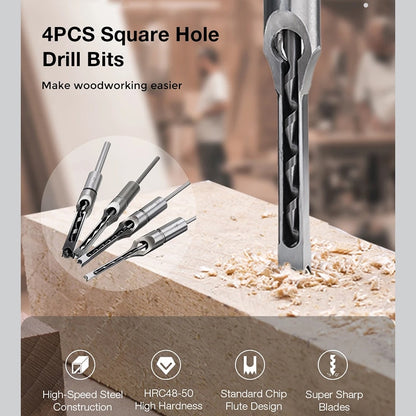 JUSTINLAU HSS square hole drill bit