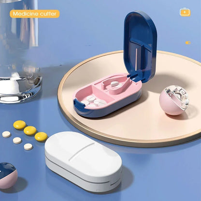 Portable Pill Cutter & Storage Case