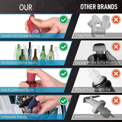 Reusable Silicone Wine Bottle Stopper