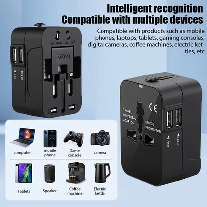 Universal Travel Adapter with USB Ports