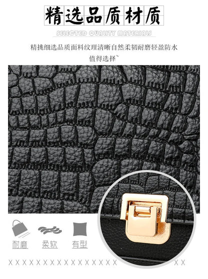 Large Capacity Leather Crossbody Handbag for Women