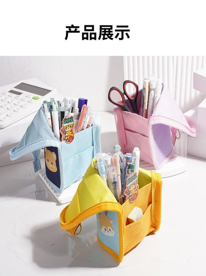 Expandable Desk Pen Holder & Pencil Pouch