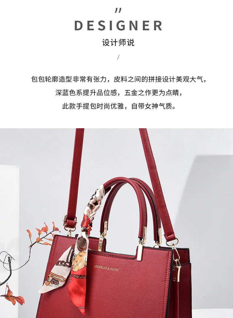 Luxury Women’s Structured Satchel Shoulder & Crossbody Handbag