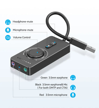 Vention USB Sound Card Adapter