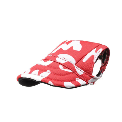 Summer Sunscreen Dog Baseball Cap with Ear Holes