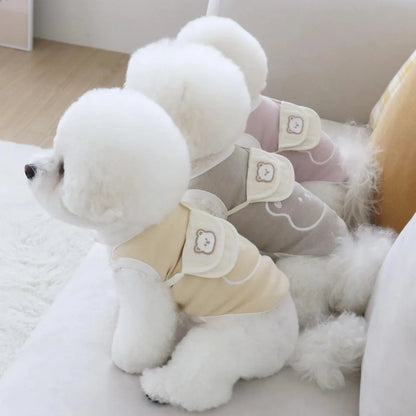 Mini Pet Backpack – Cute Small Dog Storage Bag with Brooch Design