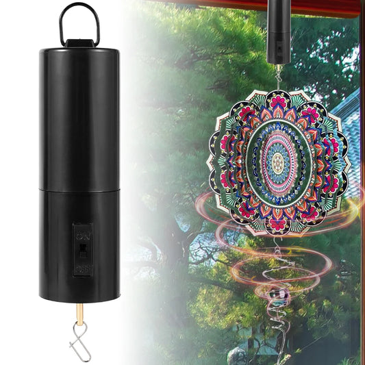 Battery-Powered Wind Spinner Motor