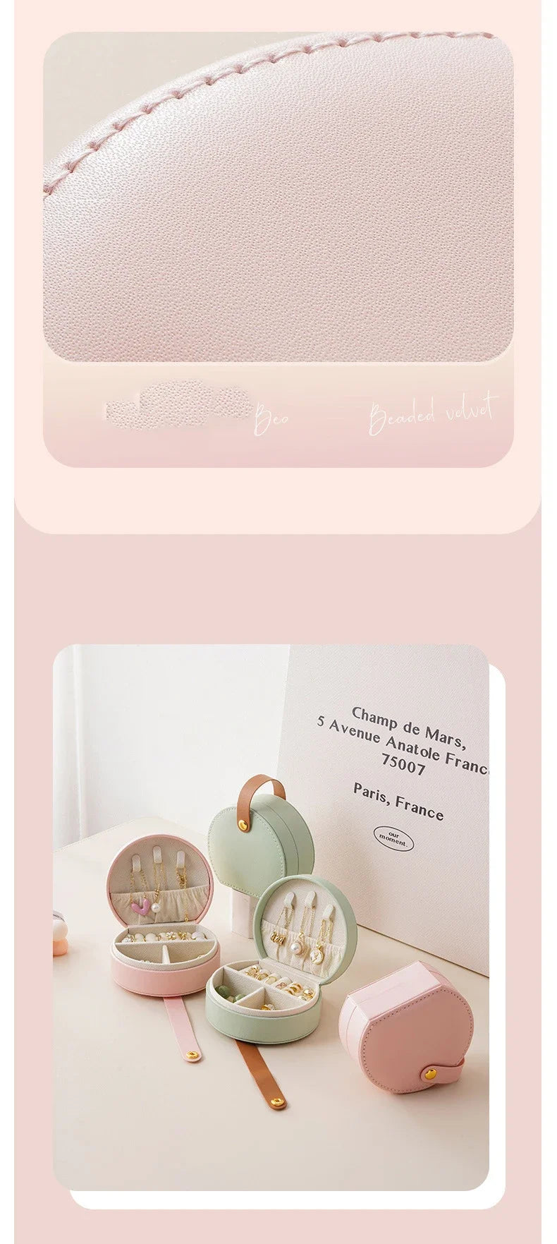 Mini Travel Jewelry Organizer Case
