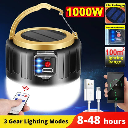 Solar Rechargeable Camping Lantern