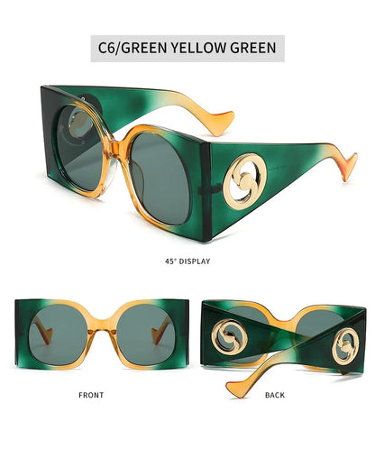 2023 New Vintage Oversized Square Sunglasses For Women