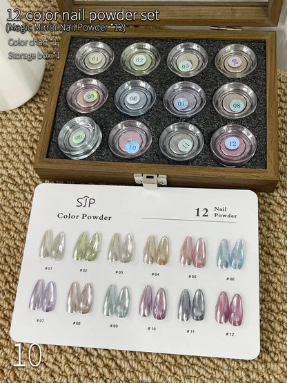 Color Moonlight Magic Mirror Nail Powder Set
