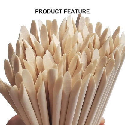 Orange Wood Nail Art Sticks