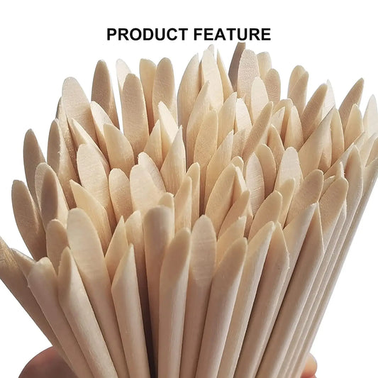 Orange Wood Nail Art Sticks