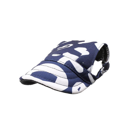 Summer Sunscreen Dog Baseball Cap with Ear Holes