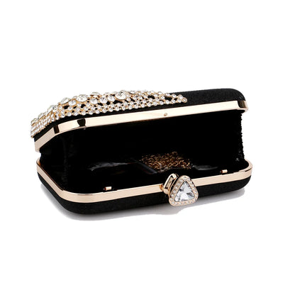 Crystal Embellished Evening Clutch Bag