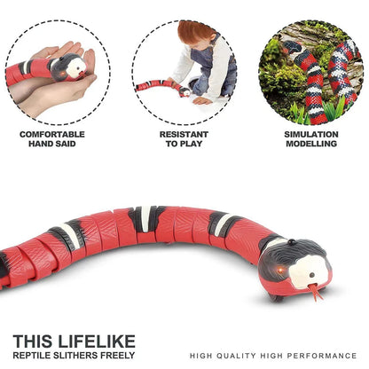 Interactive USB Rechargeable Smart Snake Cat Toy