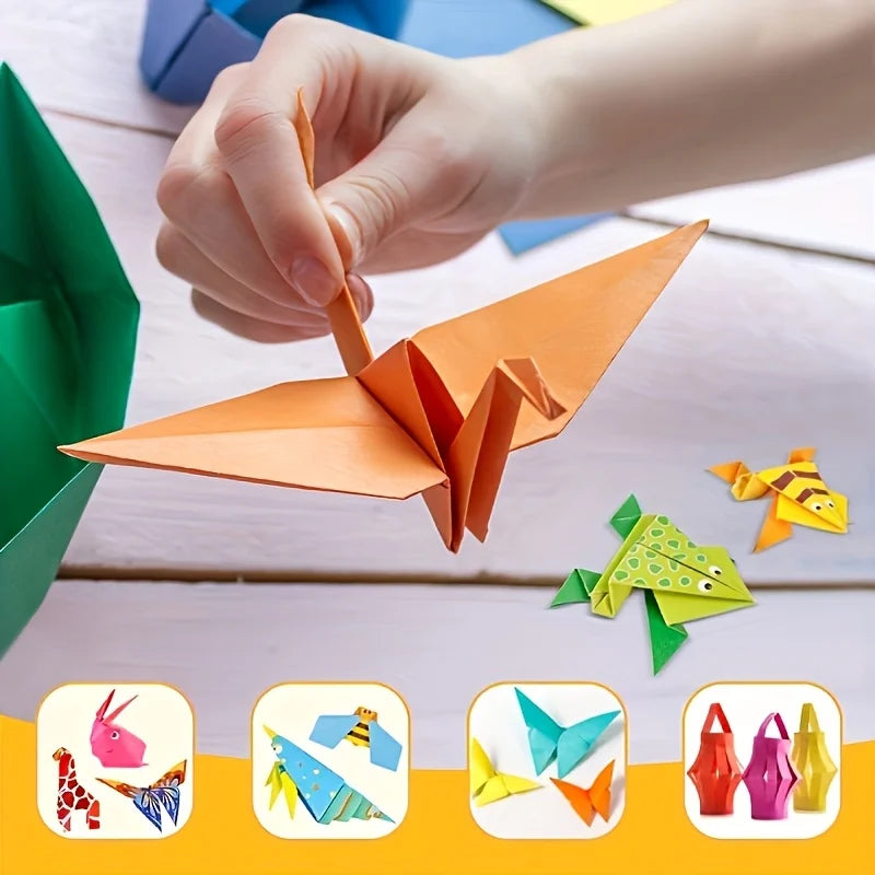 Creative Origami Paper Set with Instruction Booklet