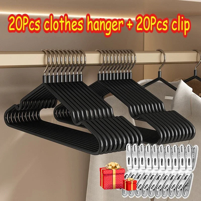 Non-Slip Metal Clothes Hangers for Suits, Jackets & Shirts
