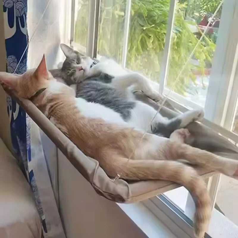 Window-Mounted Cat Hammock Bed with Suction Cups