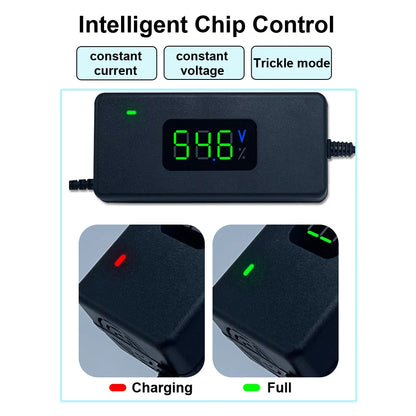 Smart Lithium Battery Charger with LED Display