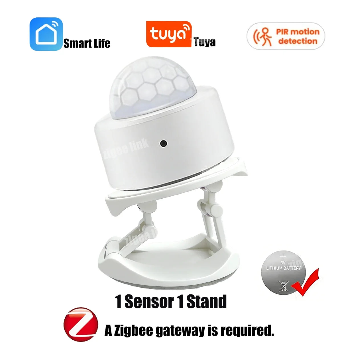 ZigBee PIR Motion Sensor for Smart Life