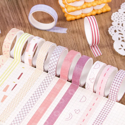 Decorative Masking Tape Rolls for Journaling, Crafts & Gift Wrapping