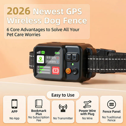 GPS Wireless Dog Fence Training Collar