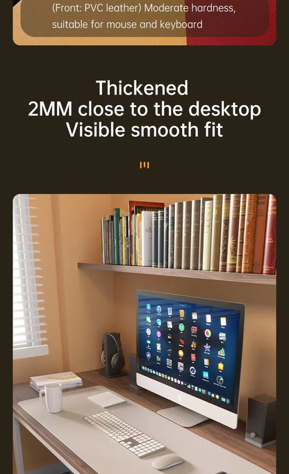 Waterproof Leather Desk Pad for Keyboard & Mouse