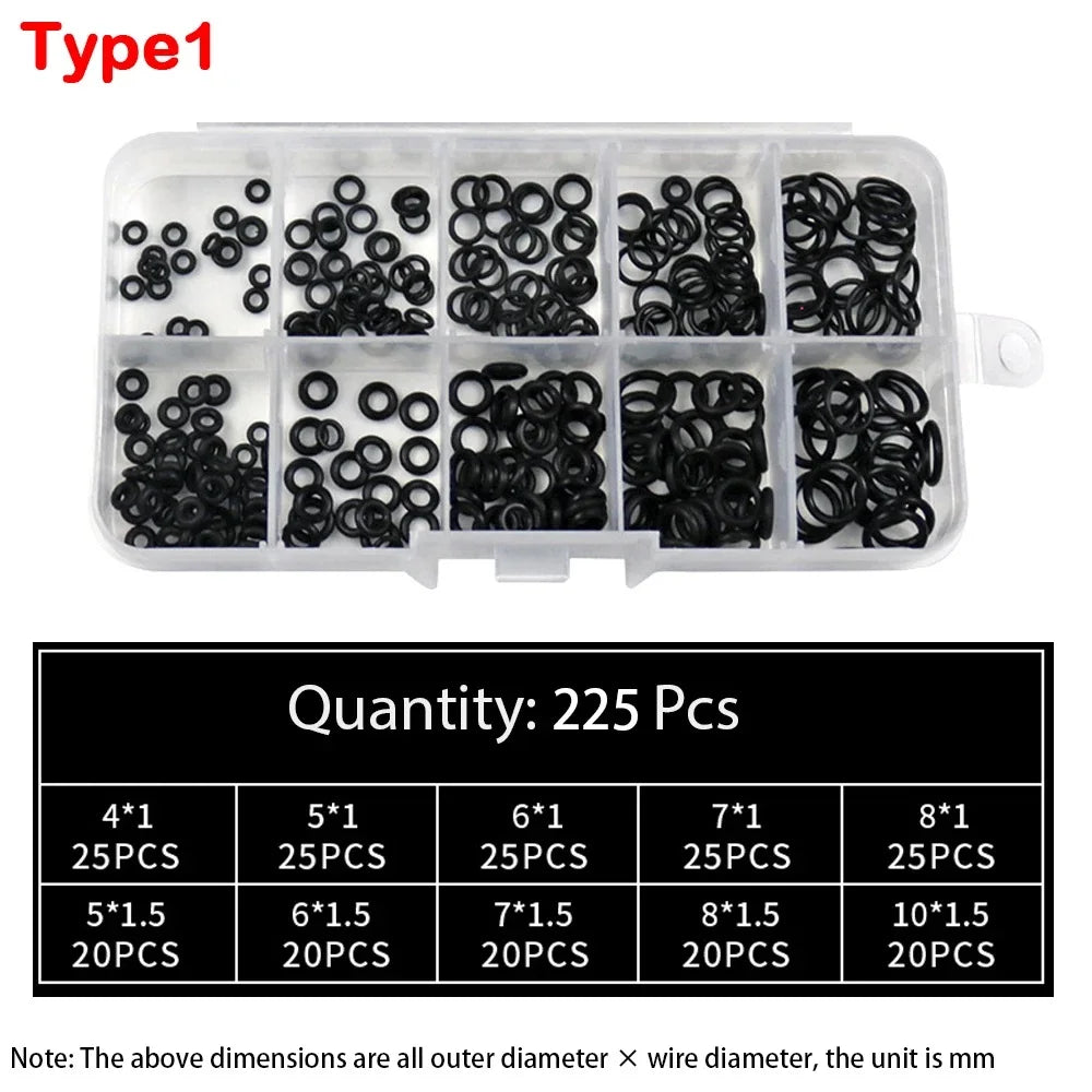 Nitrile Rubber O-Ring Assortment Kit
