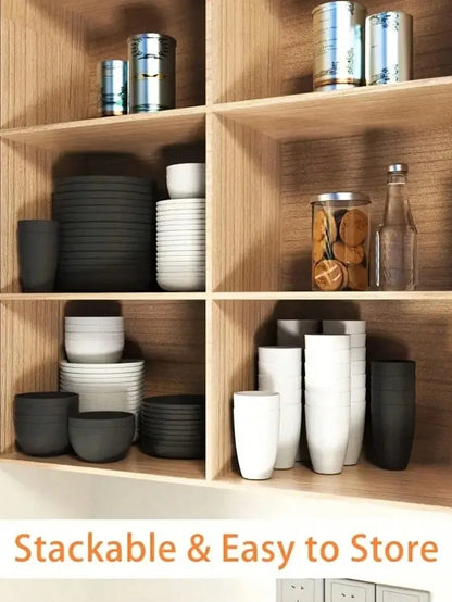 Reusable Plastic Tableware Set