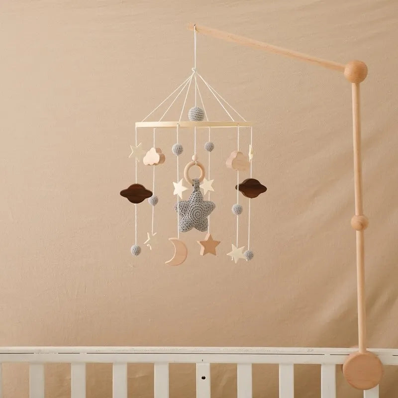 Wooden Baby Crib Mobile