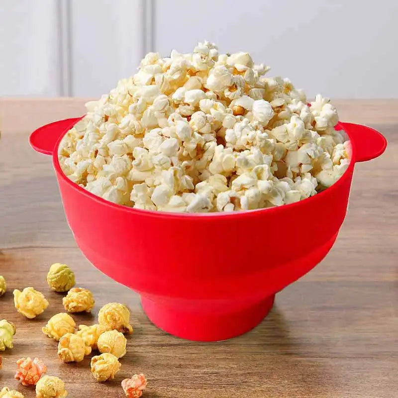 Foldable Silicone Popcorn Bowl