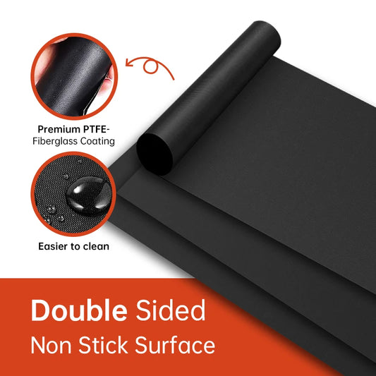 Heat Resistant Teflon Grill & Baking Mat for BBQ, Oven & Air Fryer