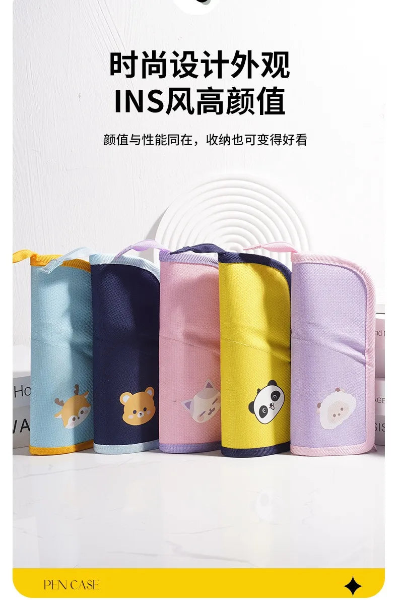 Expandable Desk Pen Holder & Pencil Pouch