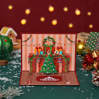 3D Pop-Up Snowman Christmas Card