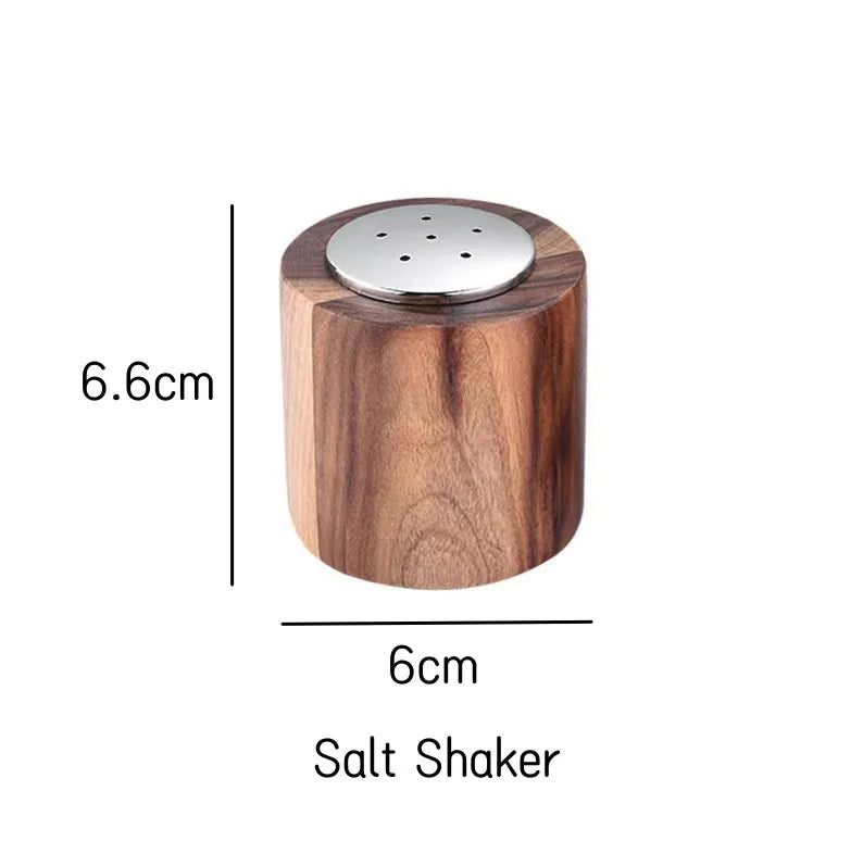 Hand-Crank Wooden Pepper Grinder