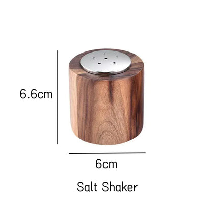 Hand-Crank Wooden Pepper Grinder