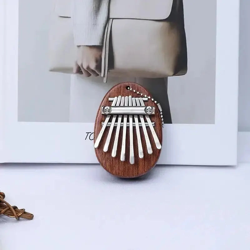 8-Key Mini Wooden Kalimba Thumb Piano